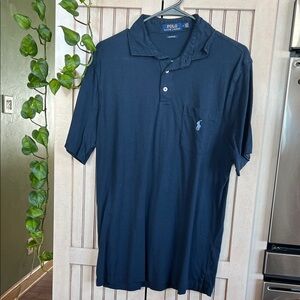 Polo by Ralph Lauren Men's Dark Blue Polo Shirt